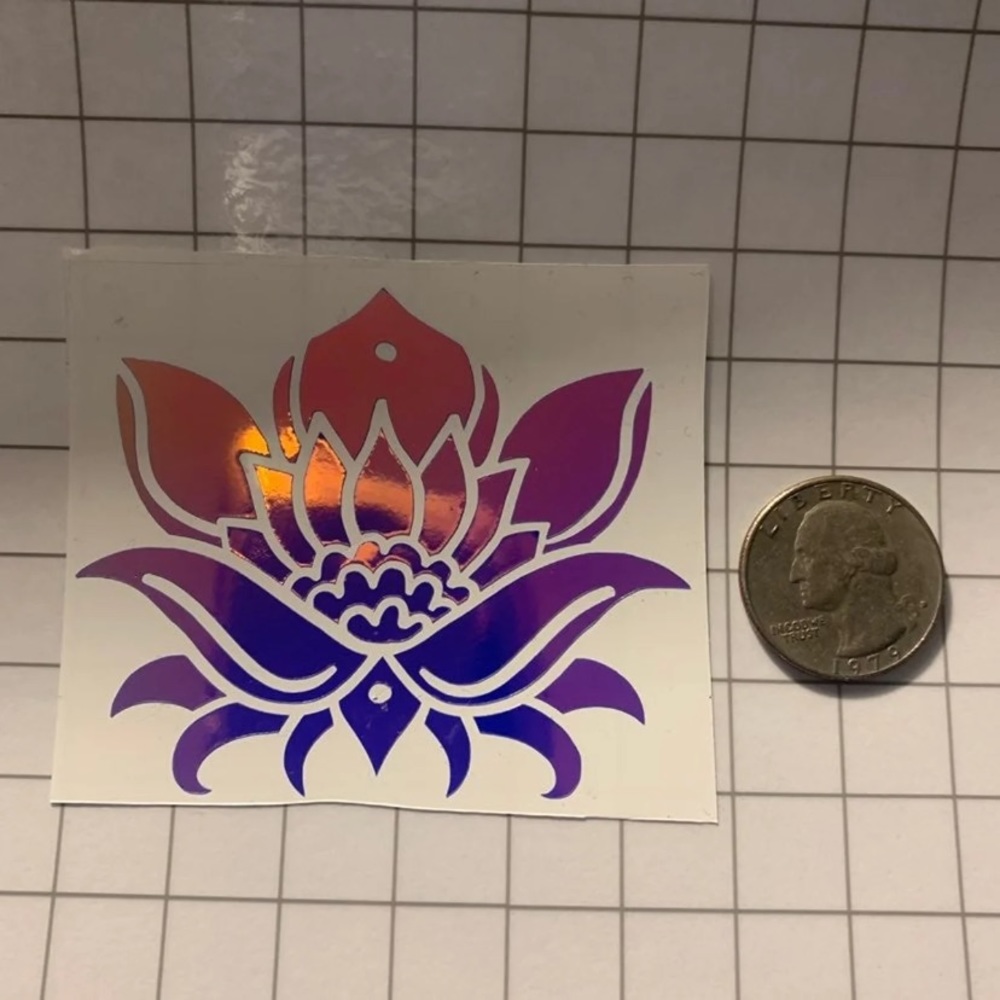 Vinyl Decal | Holographic Lotus